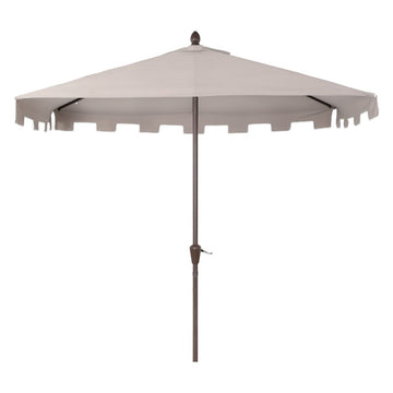 Sidney 9 ft. Classic MidCentury Rectangular Half Market Patio Umbrella